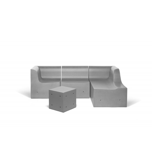 Gufram Softcrete Angular 混凝土沙发休闲椅模块化